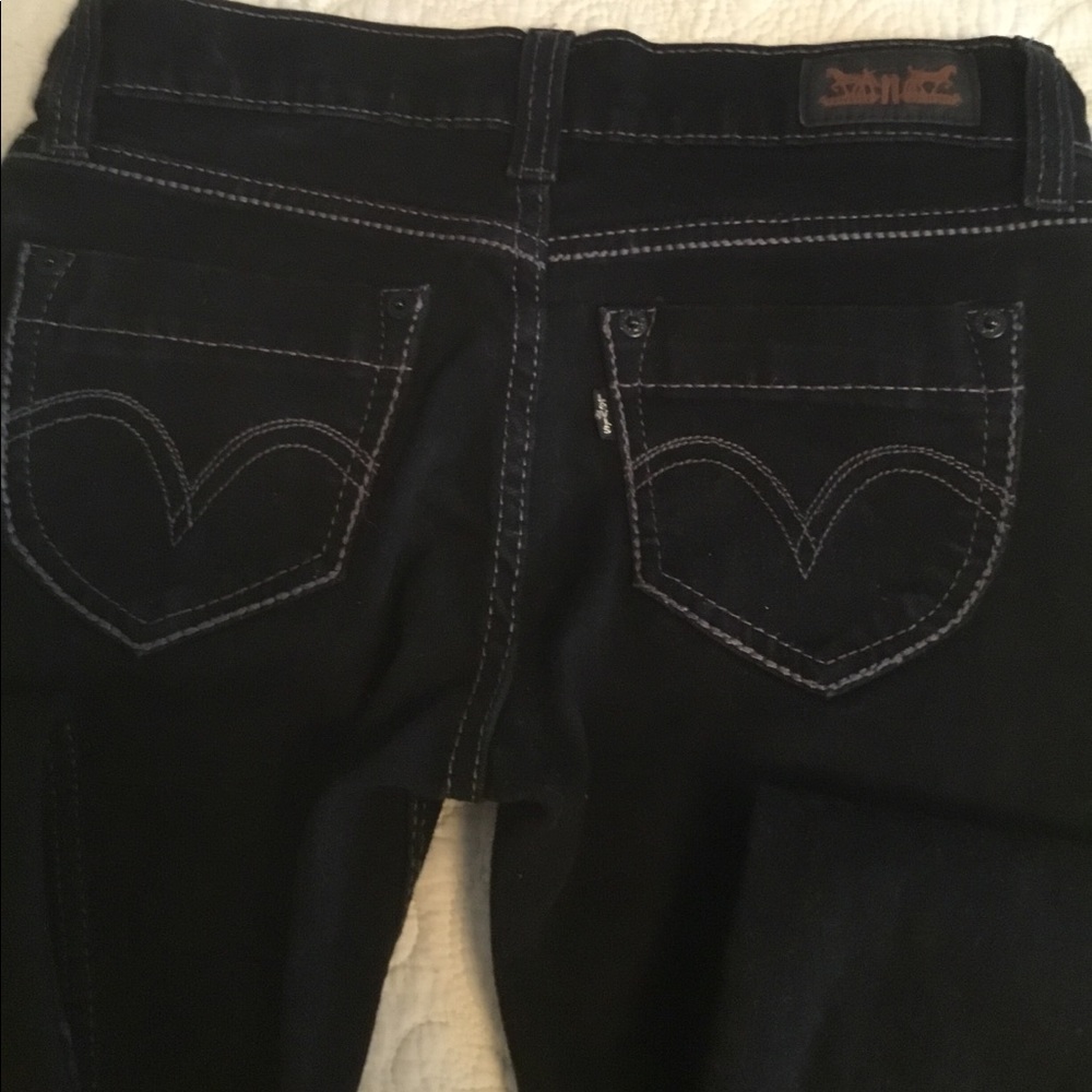 Levi Jeans too super low black